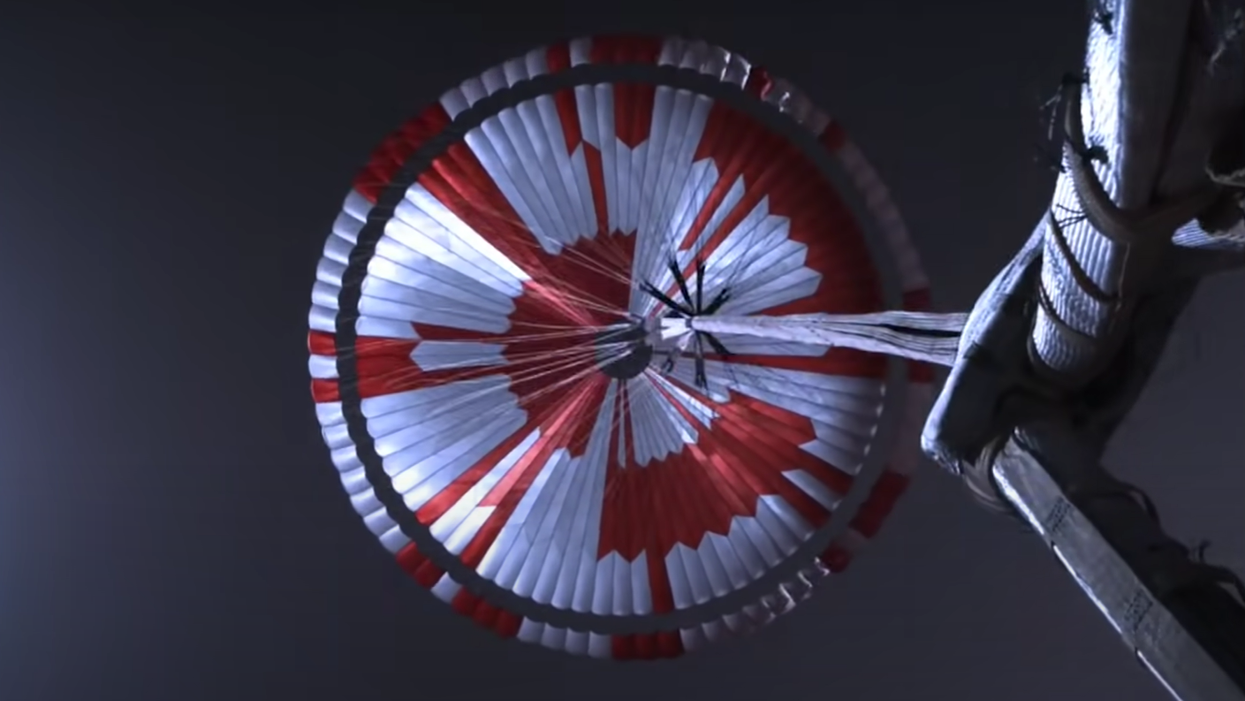 Nasa’s Perseverance parachute features a secret message in binary code