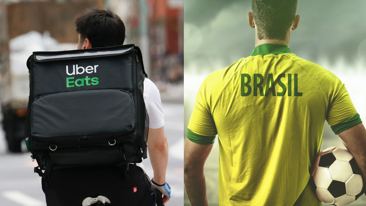 Uber Eats customer discovers driver has same name as Brazilian footballer and things only got better