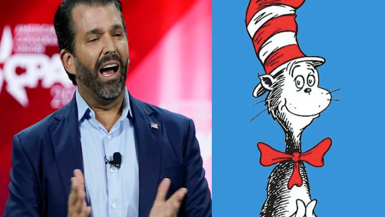 Trump Jr tried to protest against Dr Seuss being ‘cancelled’ but there was one problem