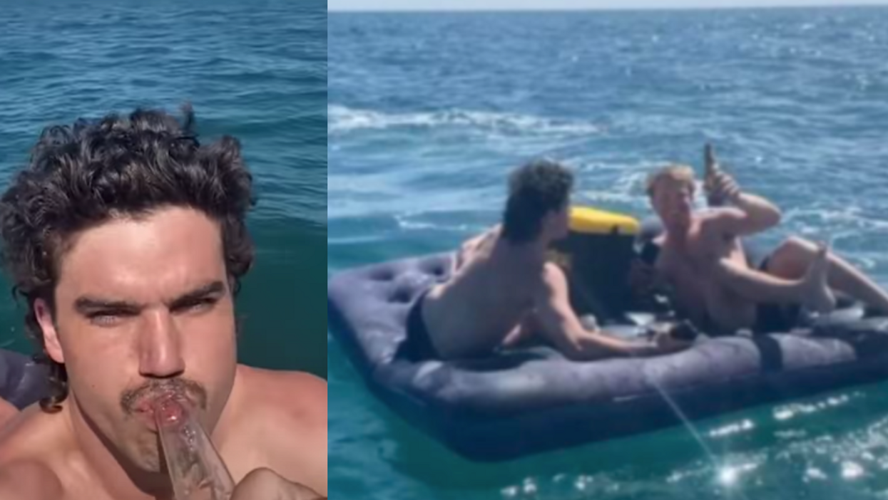 Australians find themselves stranded on mattress in Indian Ocean with just beer for company