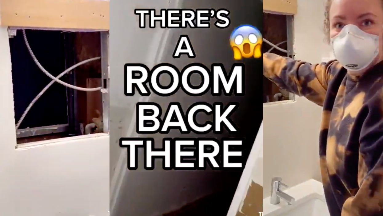 ‘Creepy’ TikTok video shows woman discovering hidden apartment behind bathroom mirror