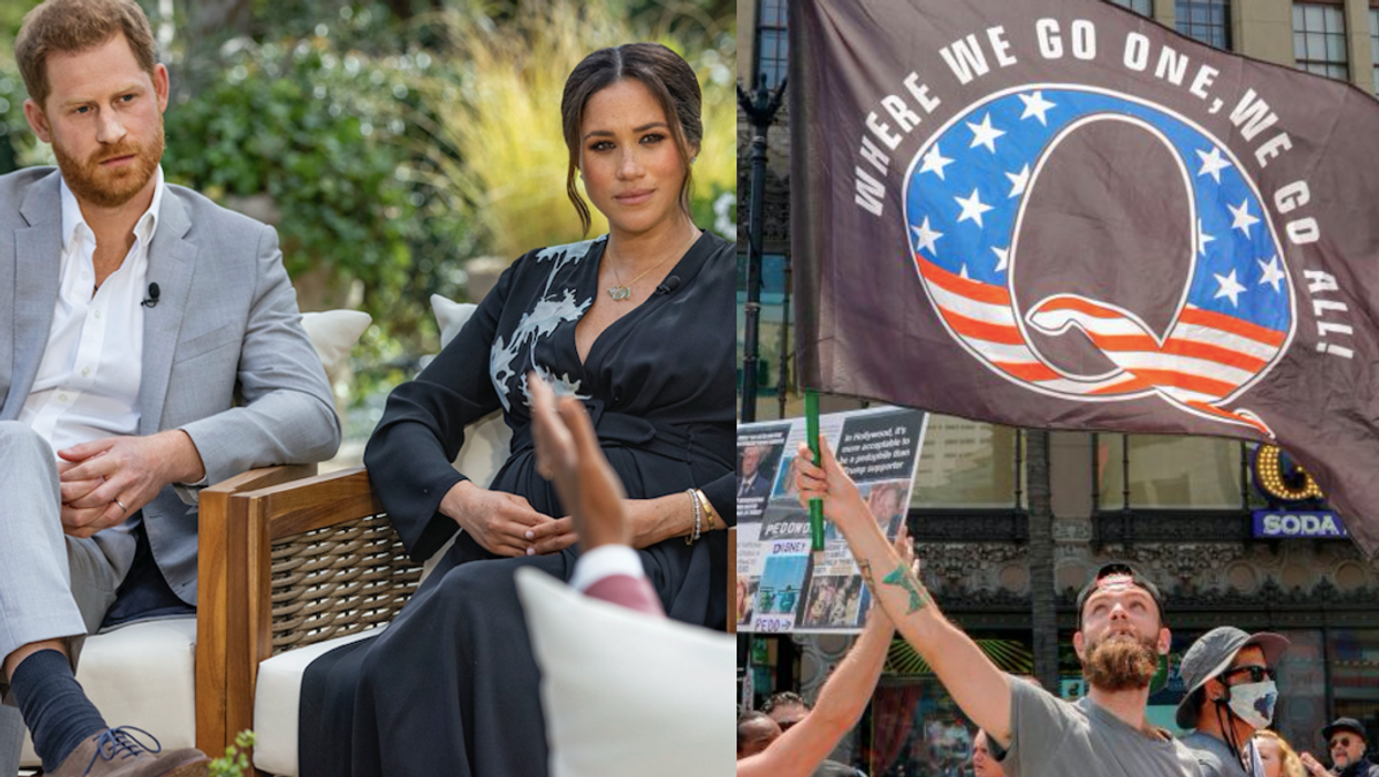 Some QAnon followers think Harry and Meghan’s Oprah interview was CGI