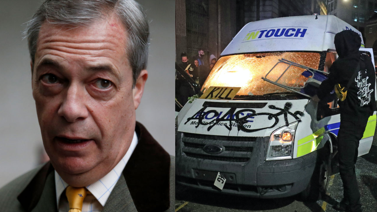 Nigel Farage accused of ‘racism’ after blaming Bristol anti-policing bill riots on BLM protesters