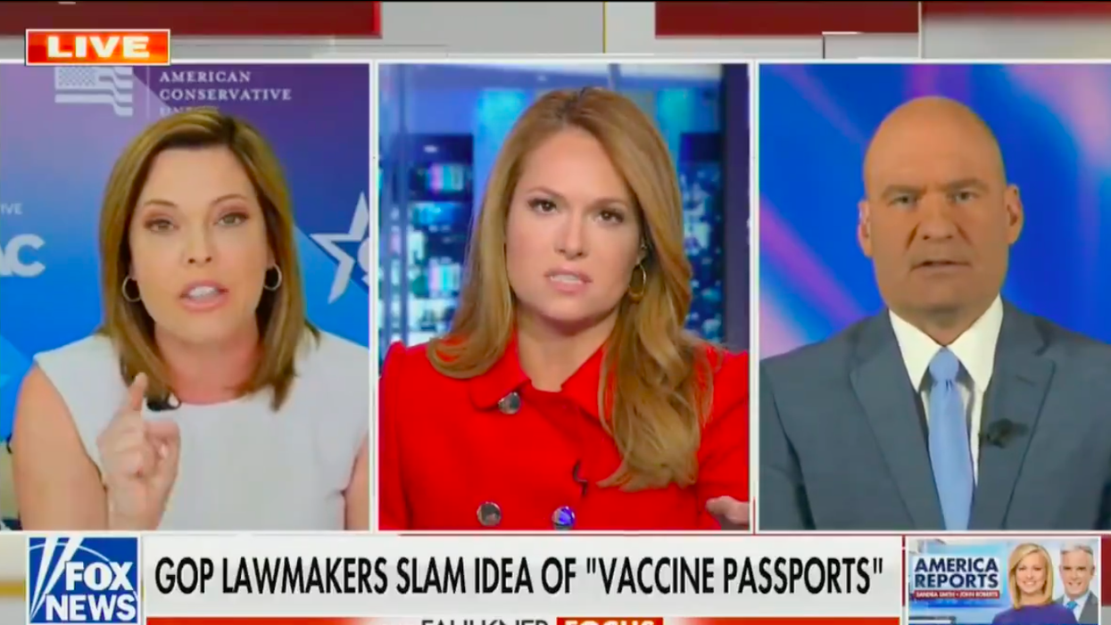 Fox News segment descends into chaos after Tucker Carlson is accused of being a conspiracy theorist
