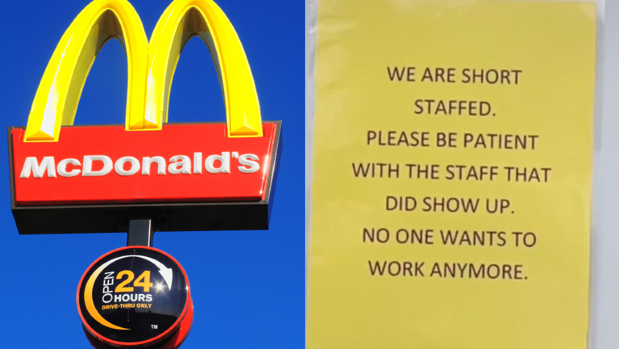 Brutally honest McDonald’s apology sign claims ‘no one wants to work anymore’