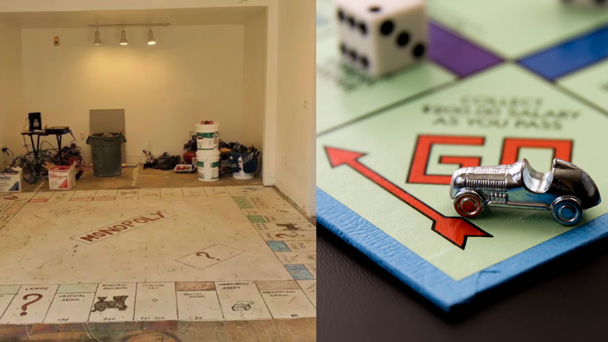 Couple left stunned after discovering giant Monopoly board underneath their carpet