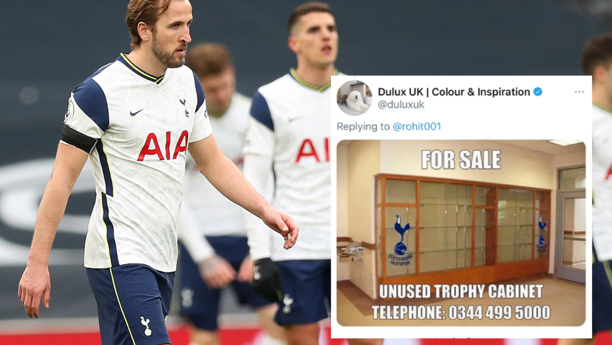 Spurs mercilessly mocked by Dulux just minutes after confirming partnership with paint company