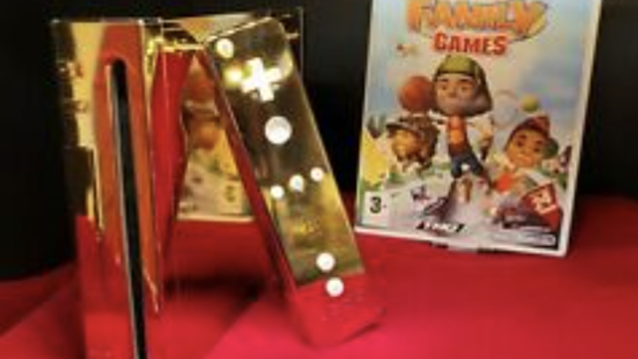 Gold-plated Nintendo Wii designed for Queen is up for sale on eBay