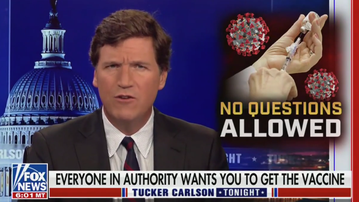 Tucker Carlson makes outrageous claim that 30 people every day are dying from vaccines (they aren’t)