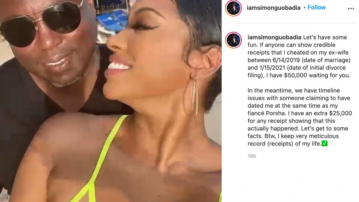 Reality star’s fiancé offers $50,000 to anyone who can prove he cheated on ex-wife