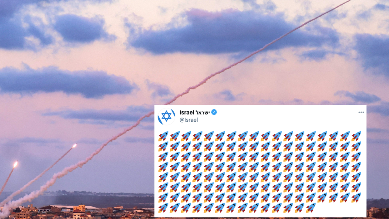 Israel’s Twitter account shares thousand of rocket emojis amid Gaza conflict