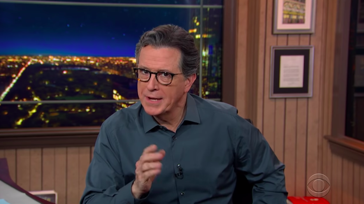 Stephen Colbert has an incredible Trump-related theory for why Jeff Bezos bought MGM