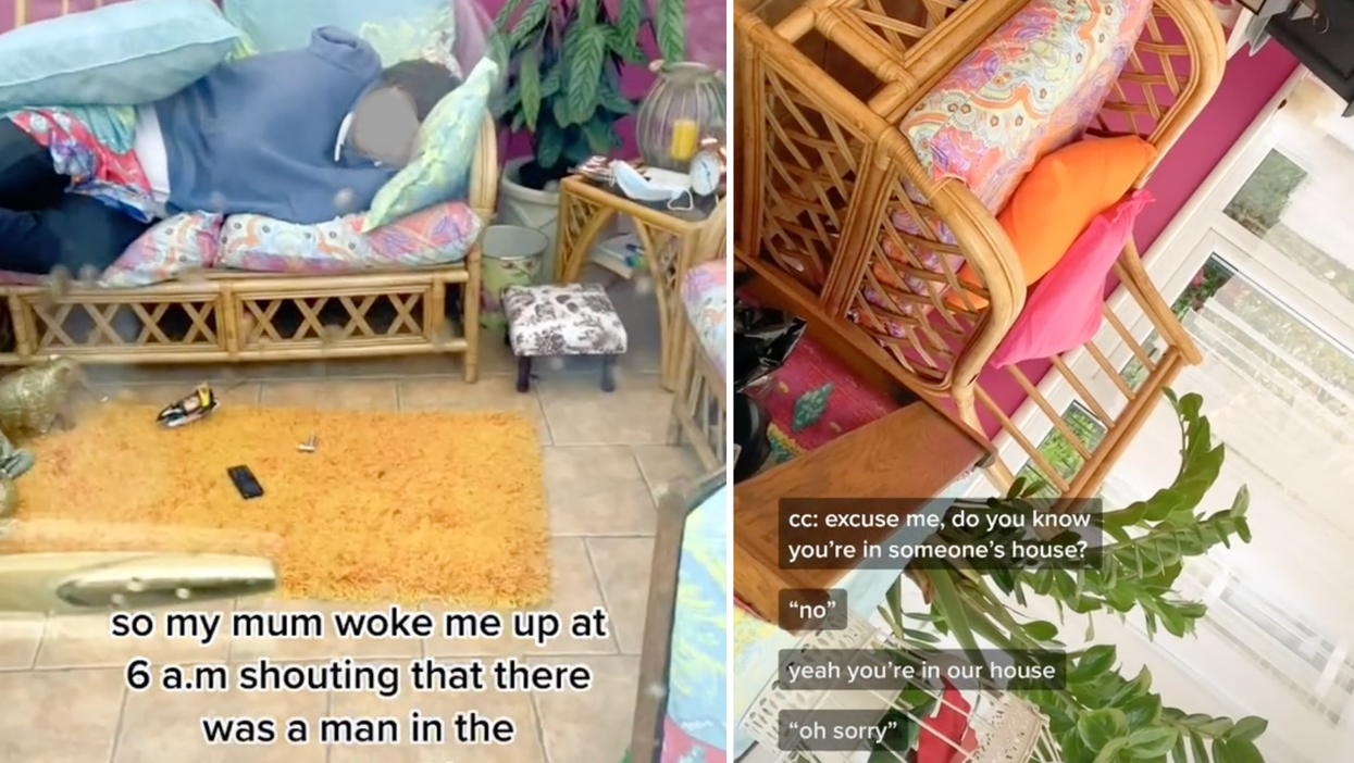 Woman wakes to find stranger asleep on her sofa after he let himself into her house when drunk