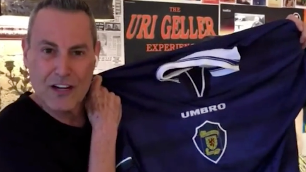 Uri Geller claims he will use his ‘powers’ to help Scotland beat England and make amends for Euro 96