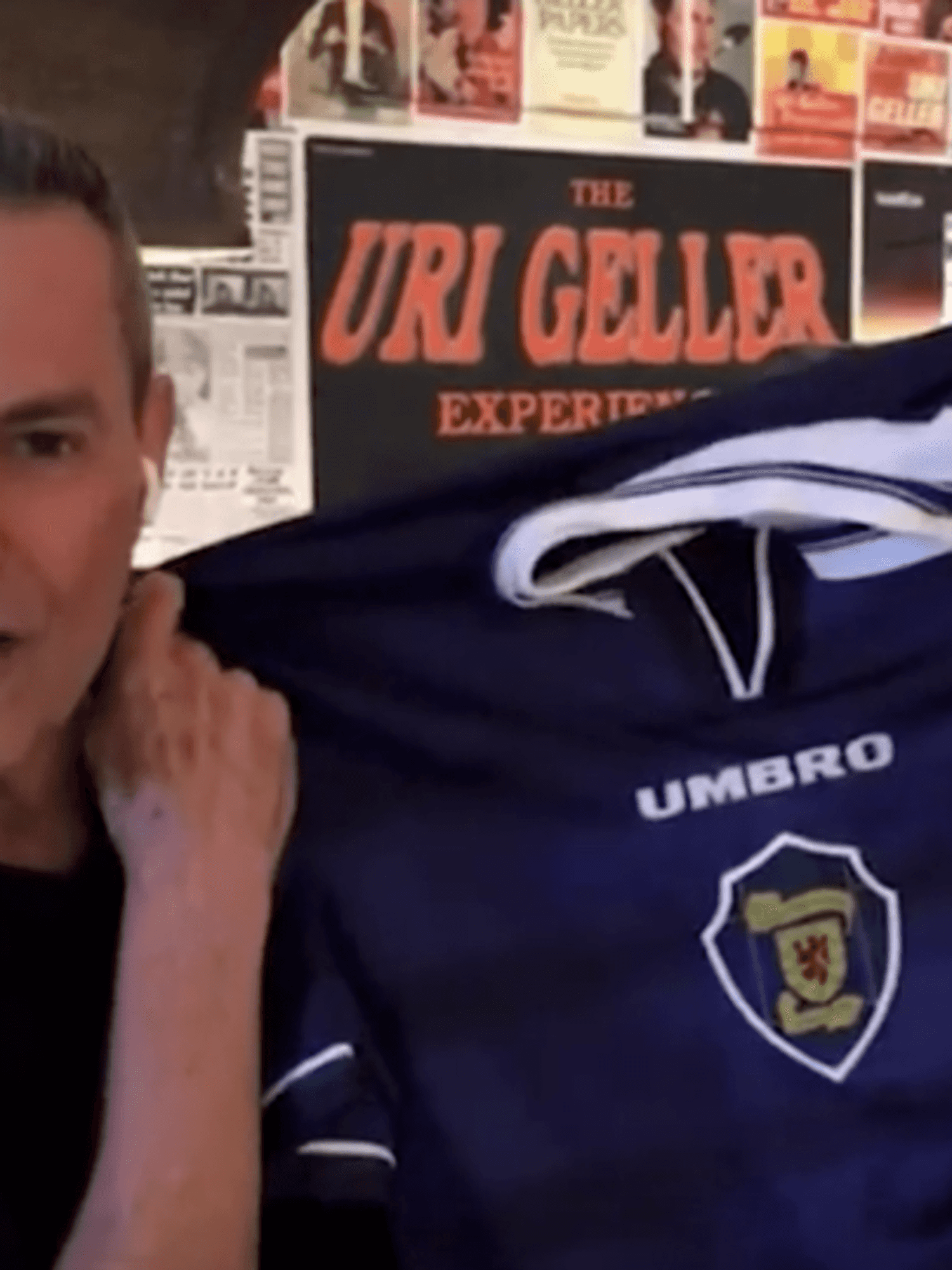 Uri Geller claims he will use his ‘powers’ to help Scotland beat England and make amends for Euro 96