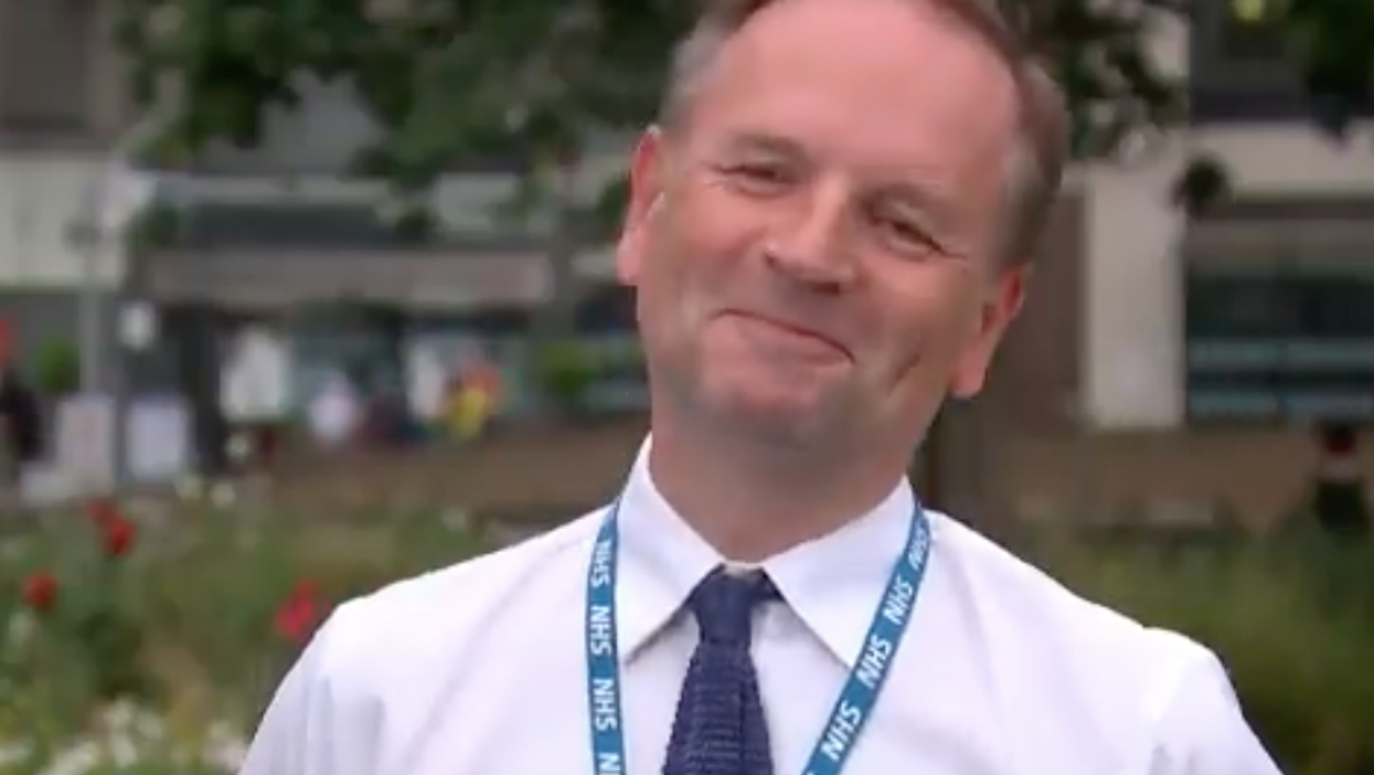 NHS chief has incredibly revealing reaction when asked if Matt Hancock is ‘hopeless’ in awkward interview