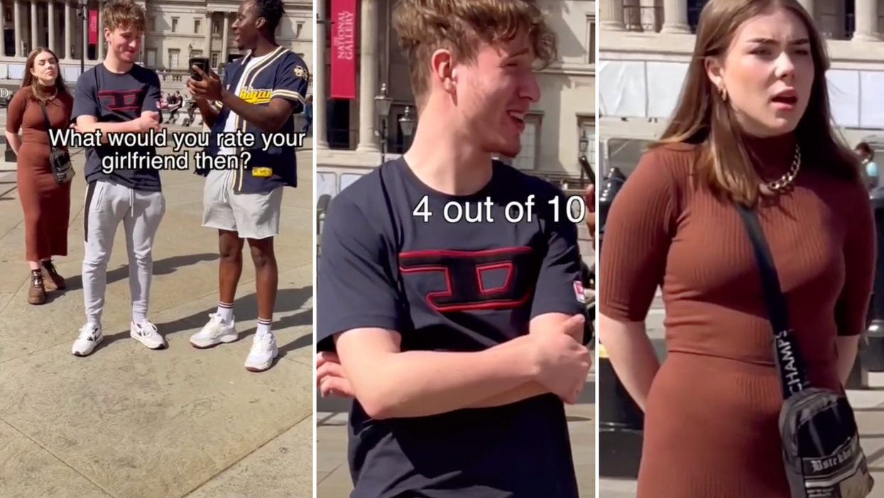 Cringe moment man rates girlfriend 4/10 – and she’s standing right behind him