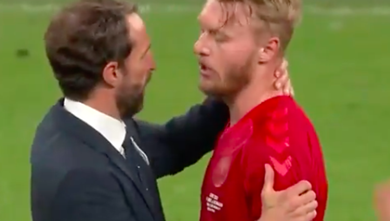 Gareth Southgate consoled Denmark players after their semi-final defeat and people think it’s pure class