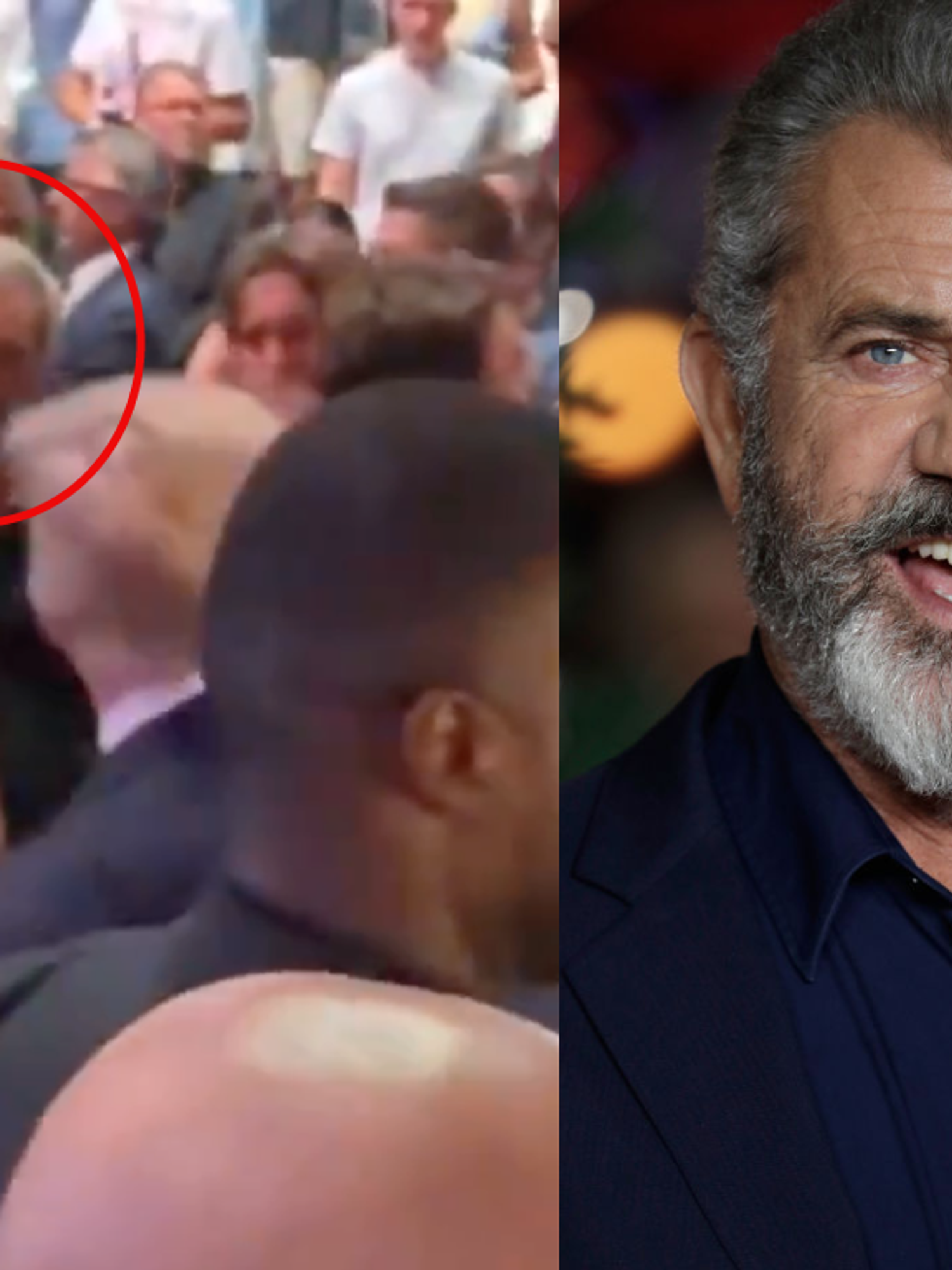 Mel Gibson heavily criticised after being caught saluting Donald Trump at UFC event