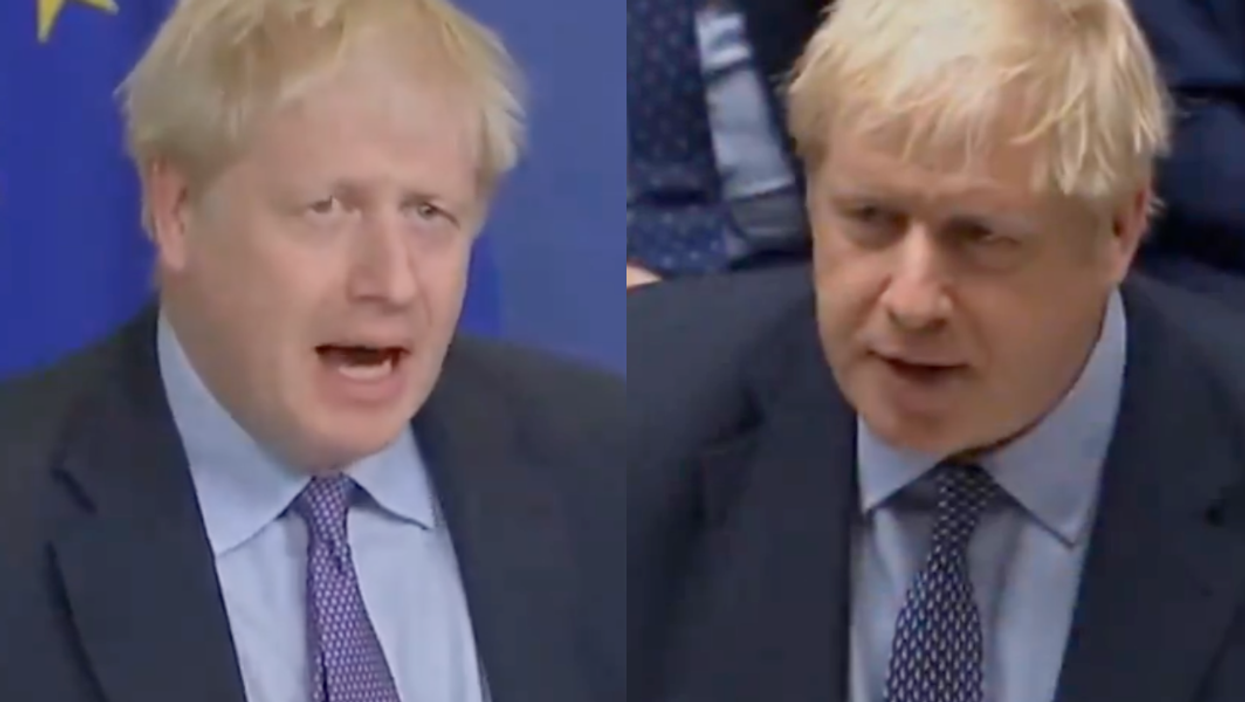 This montage of Boris Johnson saying how good the Brexit agreement was has not aged well