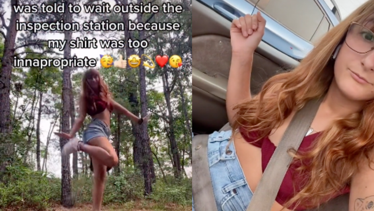 Woman says she was told to wait outside of car inspection station because her outfit was ‘inappropriate’