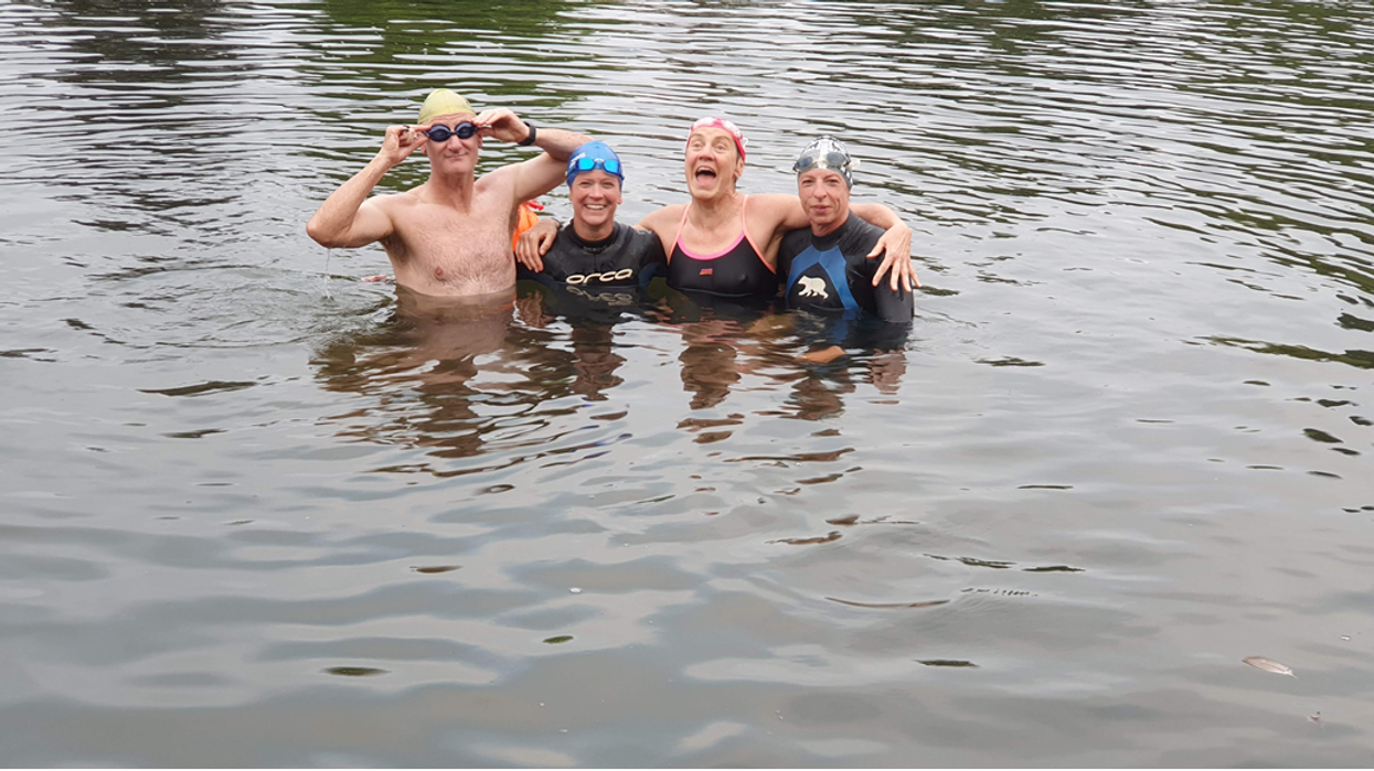 Tom Dean’s mother celebrates son’s second Olympic gold with 2k swim in Thames