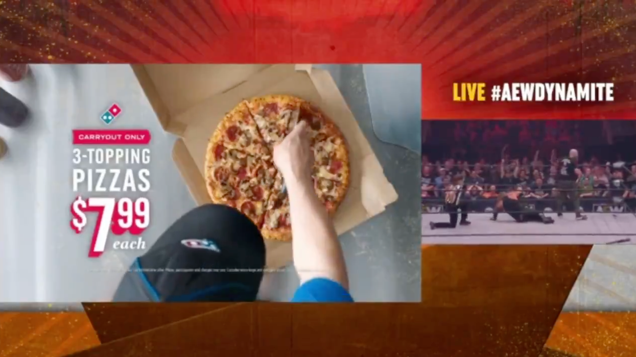 Domino’s Pizza ‘concerned’ after ad appears next to bloody wrestling stunt involving a pizza slicer
