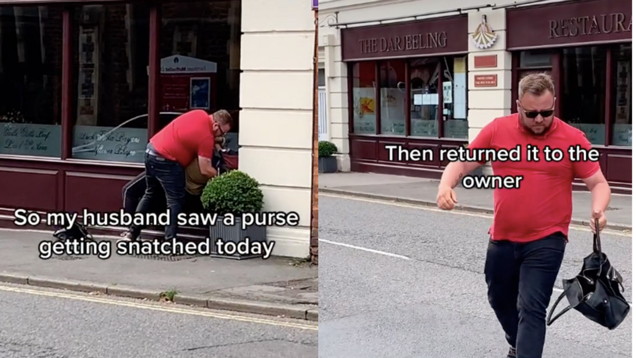 Viral TikTok video shows man tackle ‘thief’ in middle of street and return bag to owner