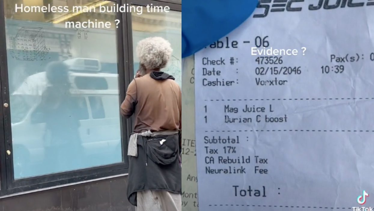 Mysterious TikTok account follows equations from a homeless man who is building a ‘time machine’