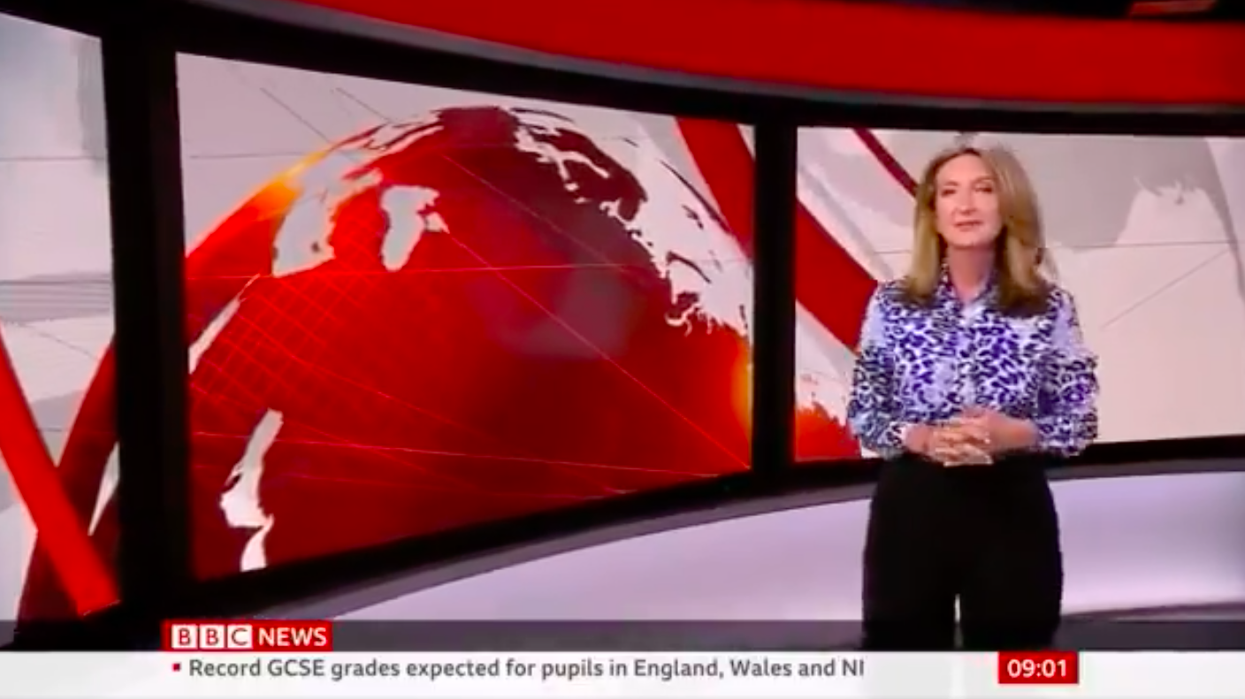Victoria Derbyshire says ‘oh my god’ live on BBC News after high heels mishap