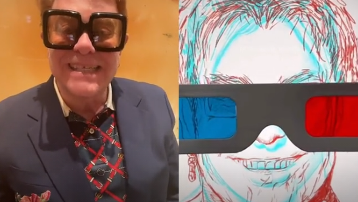 Elton John reacts to incredible portrait of himself and Dua Lipa in viral TikTok