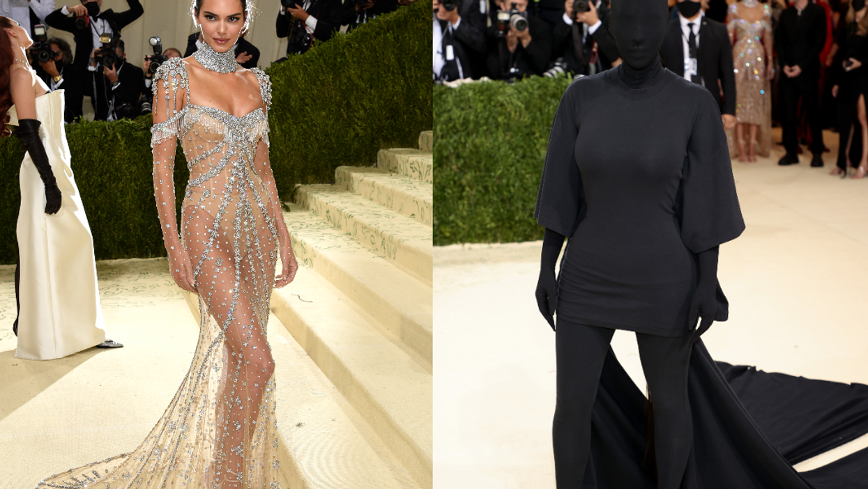 Kim Kardashian and Kendall Jenner’s opposing Met Gala outfits are now hilarious memes