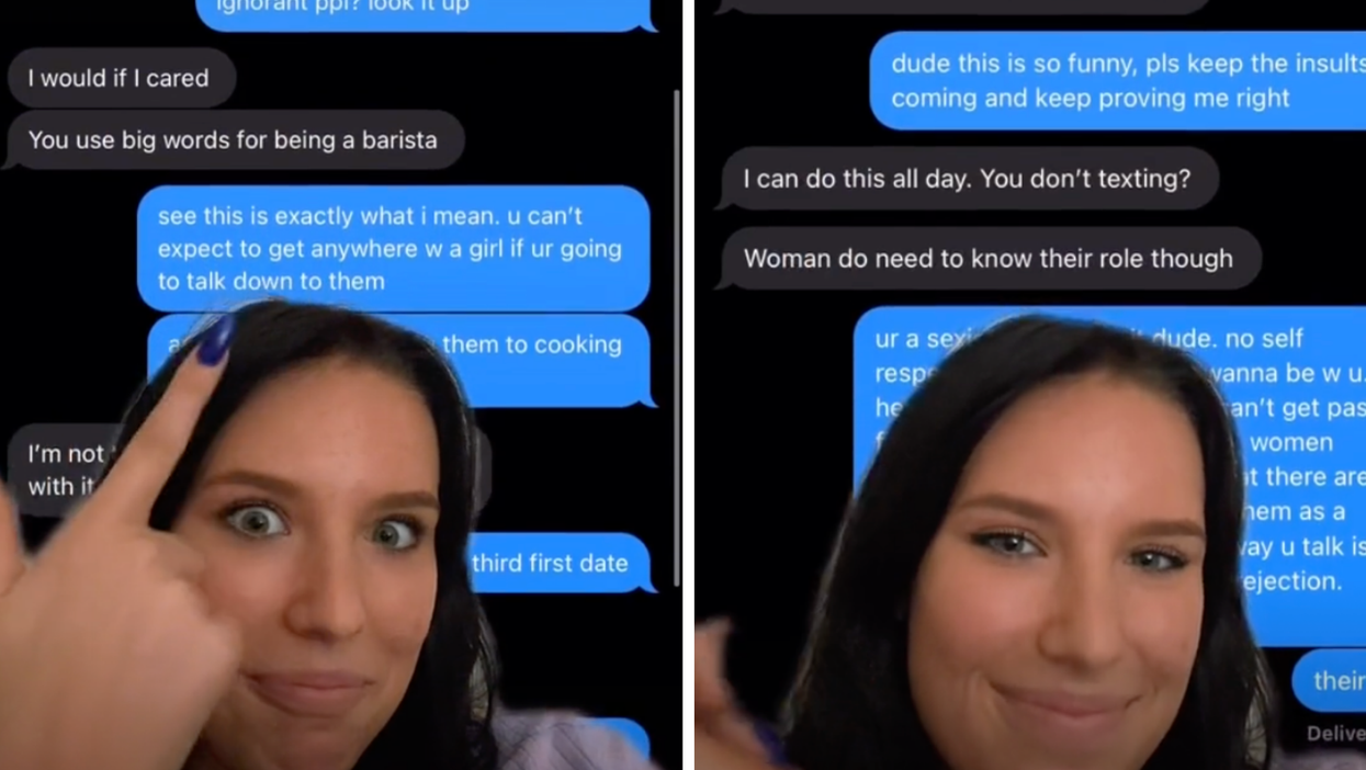 TikTok creator roasts sexist date who said women ‘need to know their role’ and ‘Covid isn’t real’