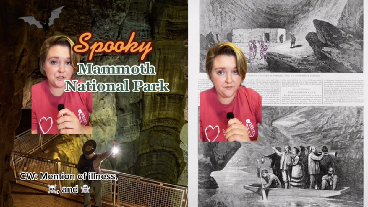Viral TikTok reveals the disturbing history of hauntings in caves at a US national park