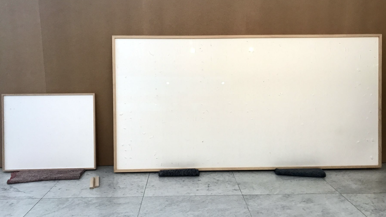 Artist given $84,000 by museum and returns two blank canvases called ‘Take the Money and Run’