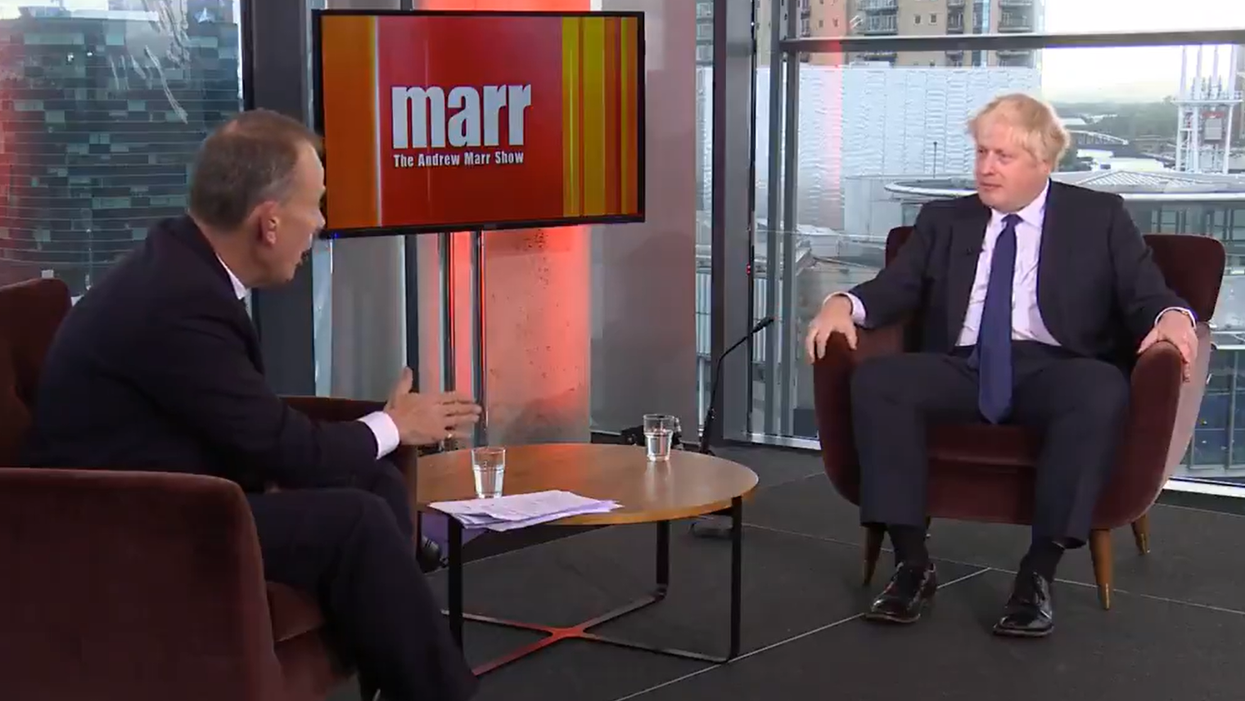 Moment Andrew Marr calls out Boris Johnson for ‘not telling the truth’ over wages increasing