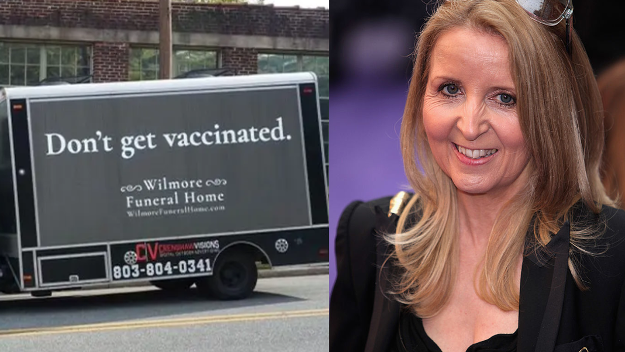 Gillian McKeith spectacularly misunderstood a funeral home’s pro-vax advert