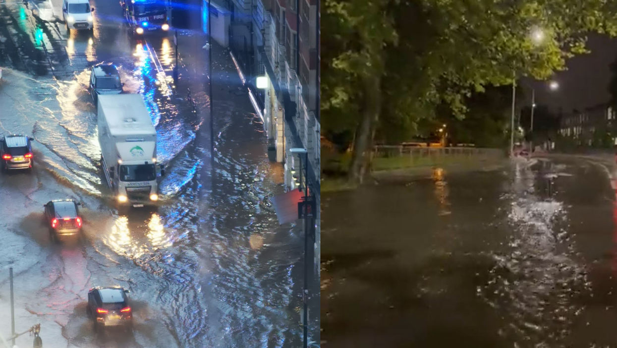 London flooding: The most dramatic pictures and videos as commuters left stranded
