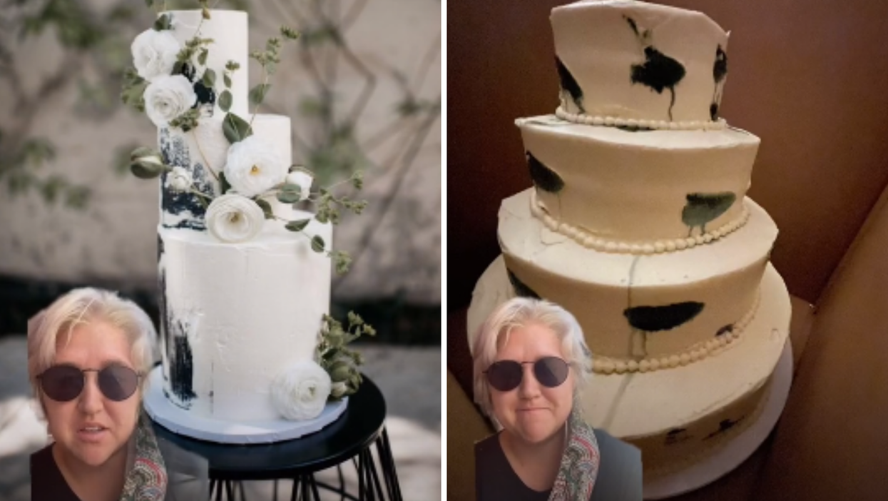 TikToker’s wedding cake is an extraordinary ‘expectation vs reality’ fail