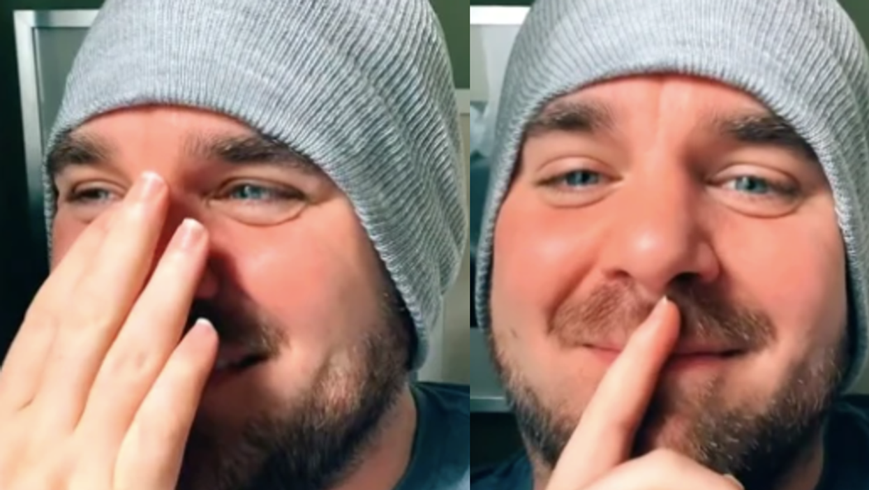 TikToker bursts out laughing after homeless man he had just bought food for fat-shames him