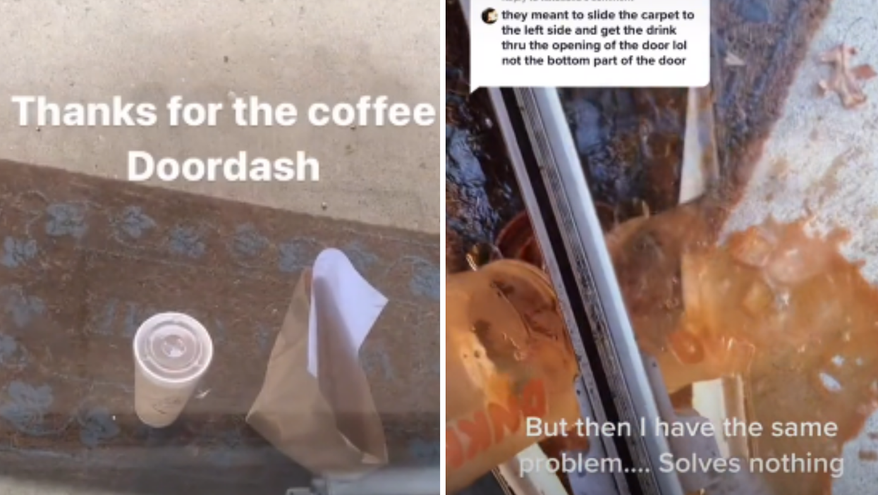 Delivery driver accidentally traps customer in his own home with a coffee in hilarious TikTok
