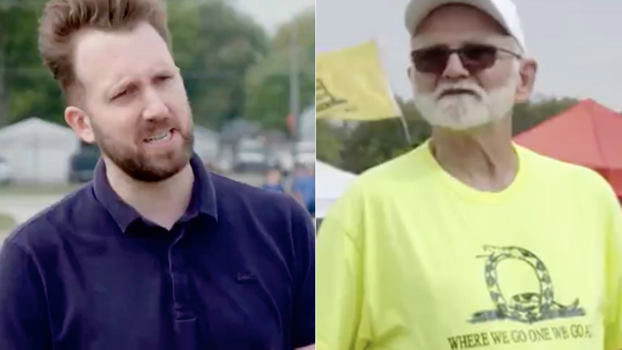QAnon followers believe Trump is still the president in ‘scary’ Daily Show video from Iowa rally