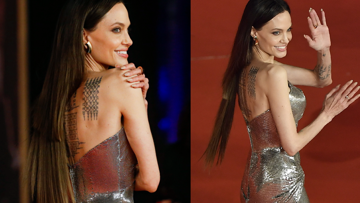 Angelina Jolie’s hair extensions at The Eternals premiere go viral for all the wrong reasons