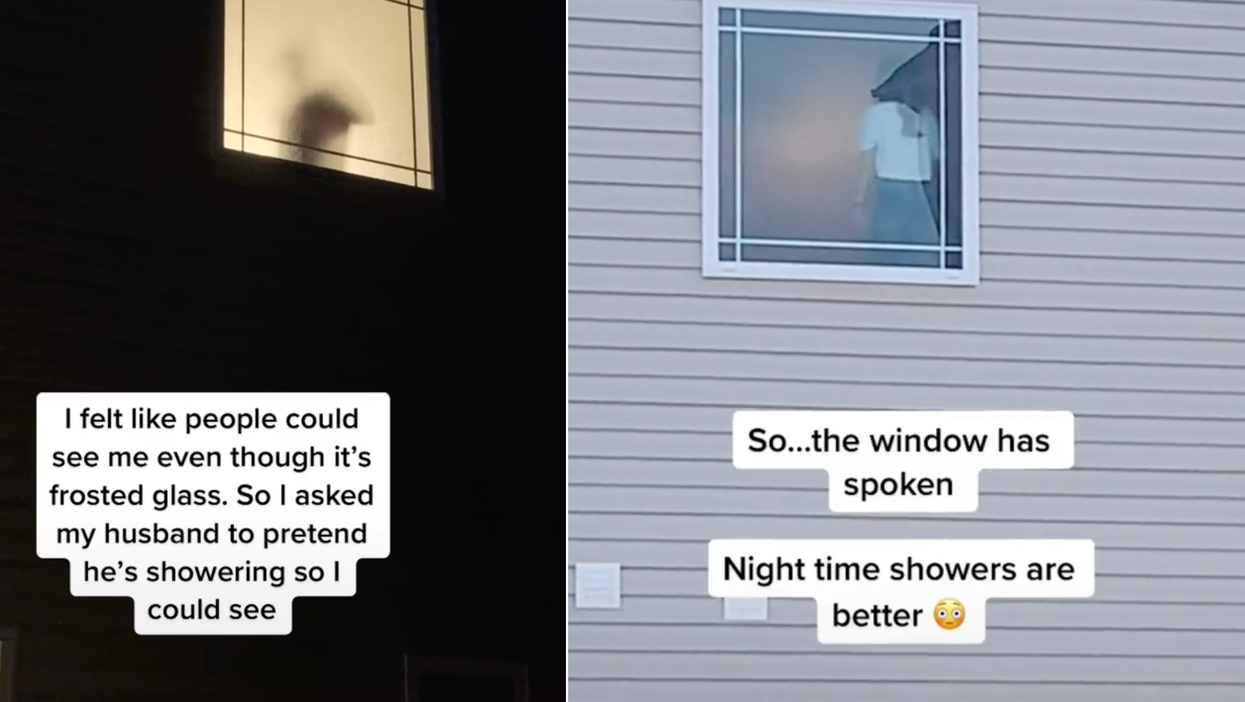 Woman discovers she’s accidentally been exposing herself to her neighbours through a not-so-frosted window