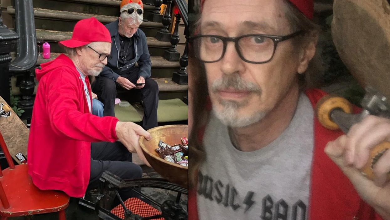 Steve Buscemi wins Halloween by dressing as his own iconic ‘How Do you Do Fellow Kids’ meme