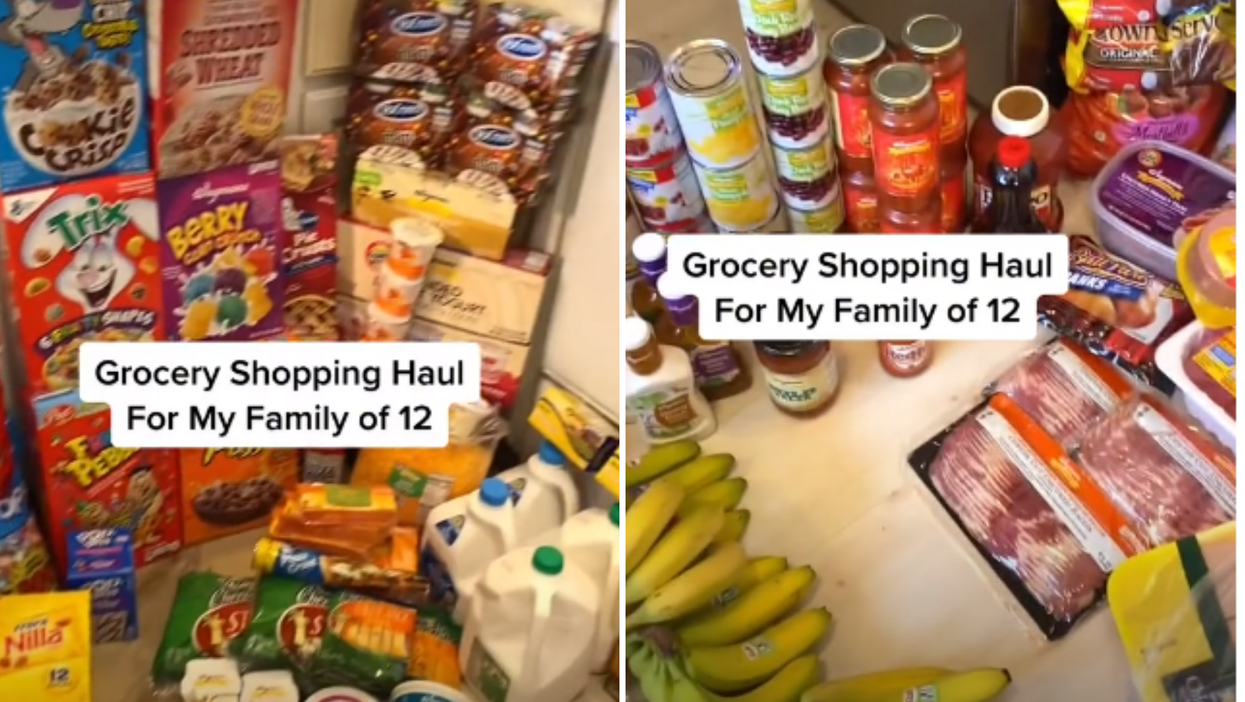 Mother of ten reveals how much she spends on weekly grocery shop in viral TikTok