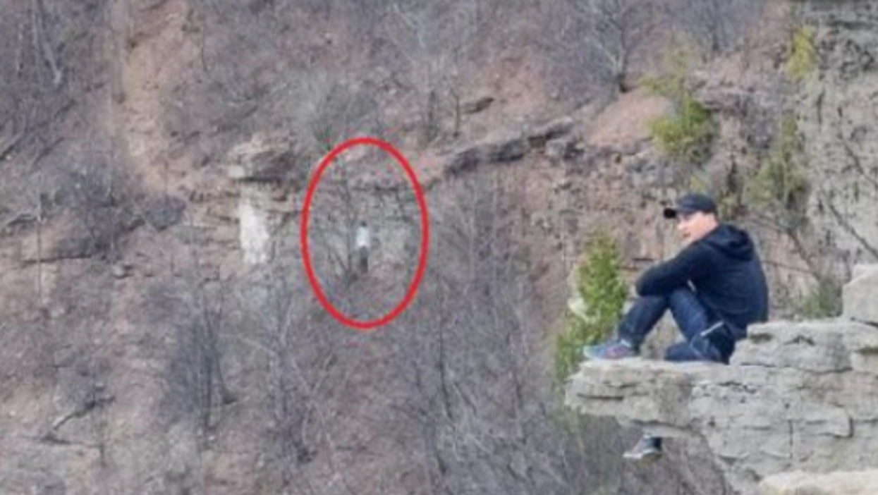 Hikers think they’ve captured a picture of a ghost in this photograph