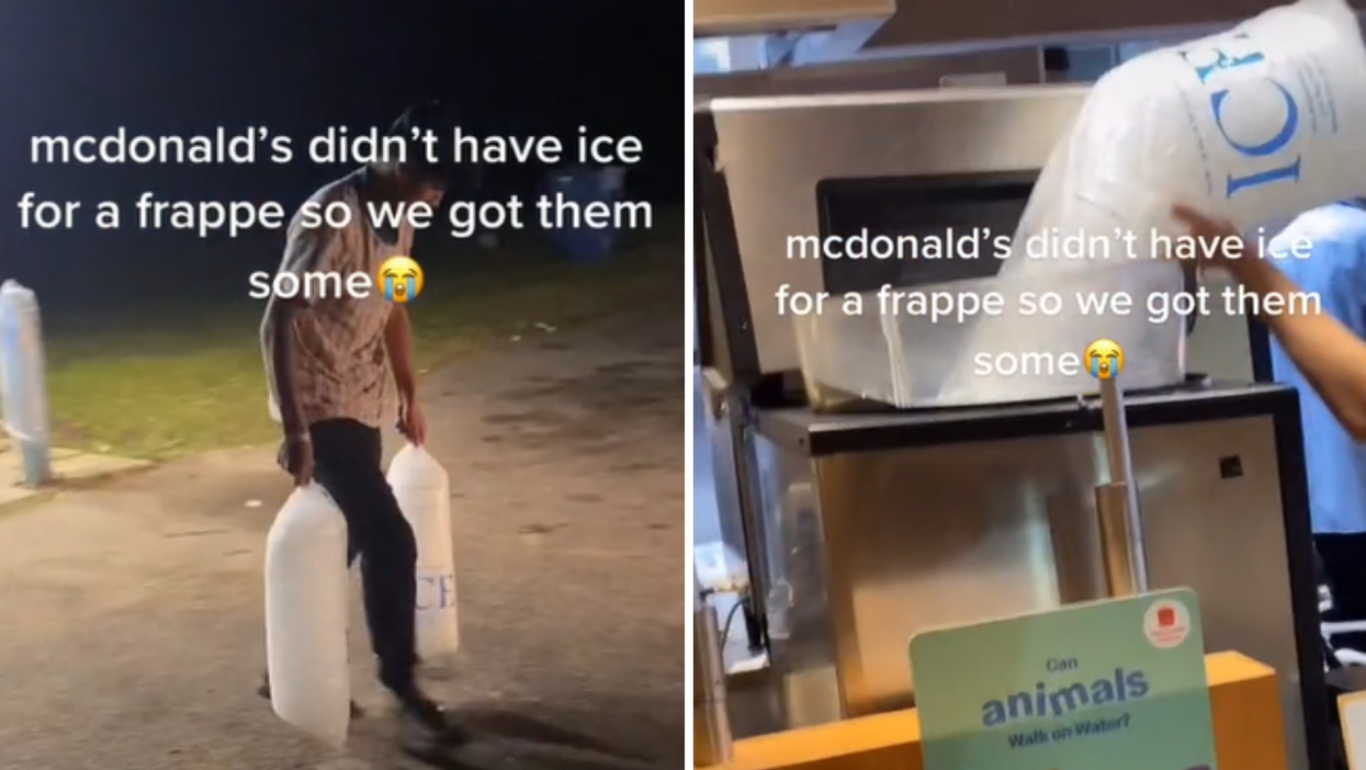 TikTok divided after customer takes ice to McDonald’s so worker can make him a frappé