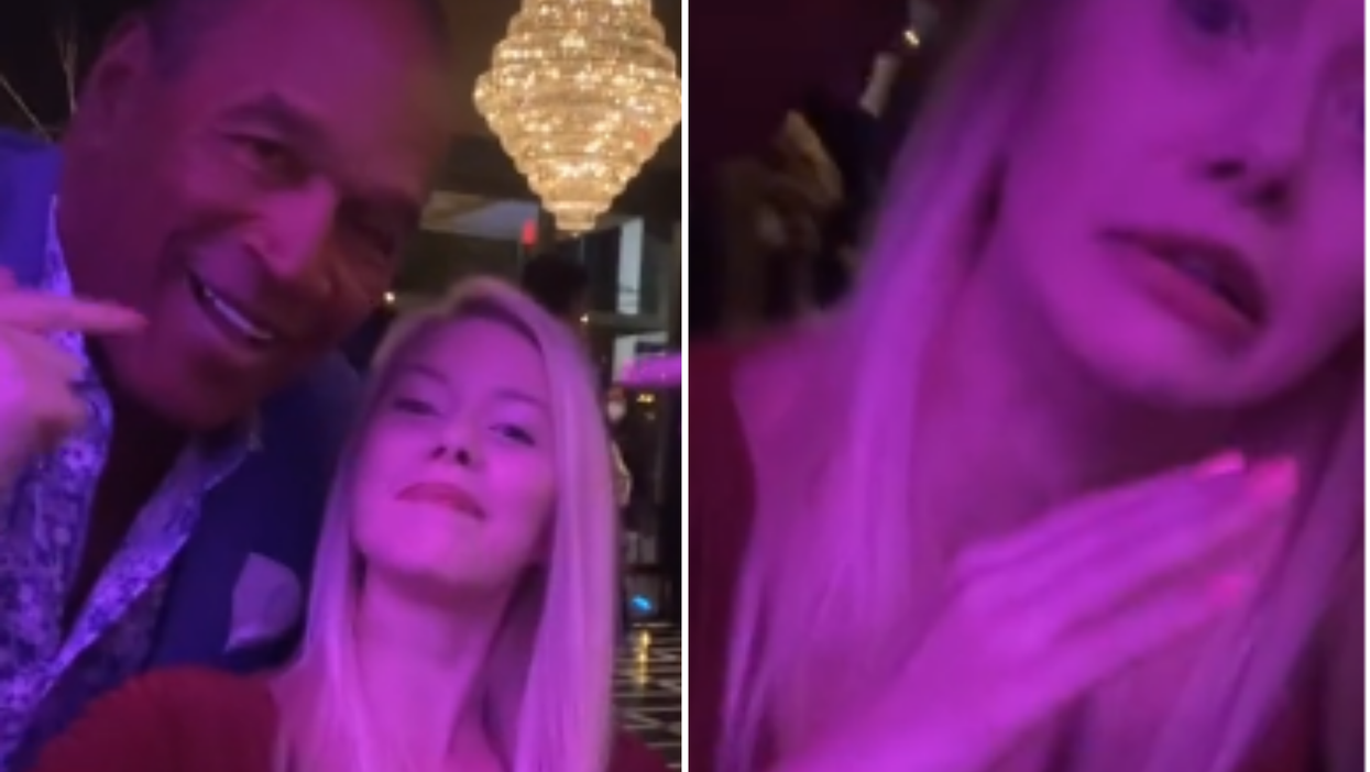 OJ Simpson ‘denied kiss’ in super awkward TikTok video