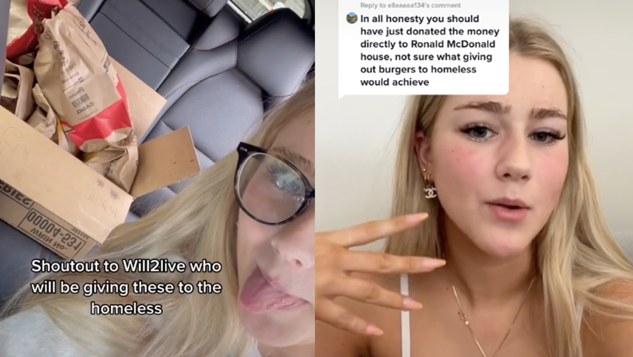 TikTok influencer fires back at trolls who criticised her for spending £180 on McDonald’s for homeless people